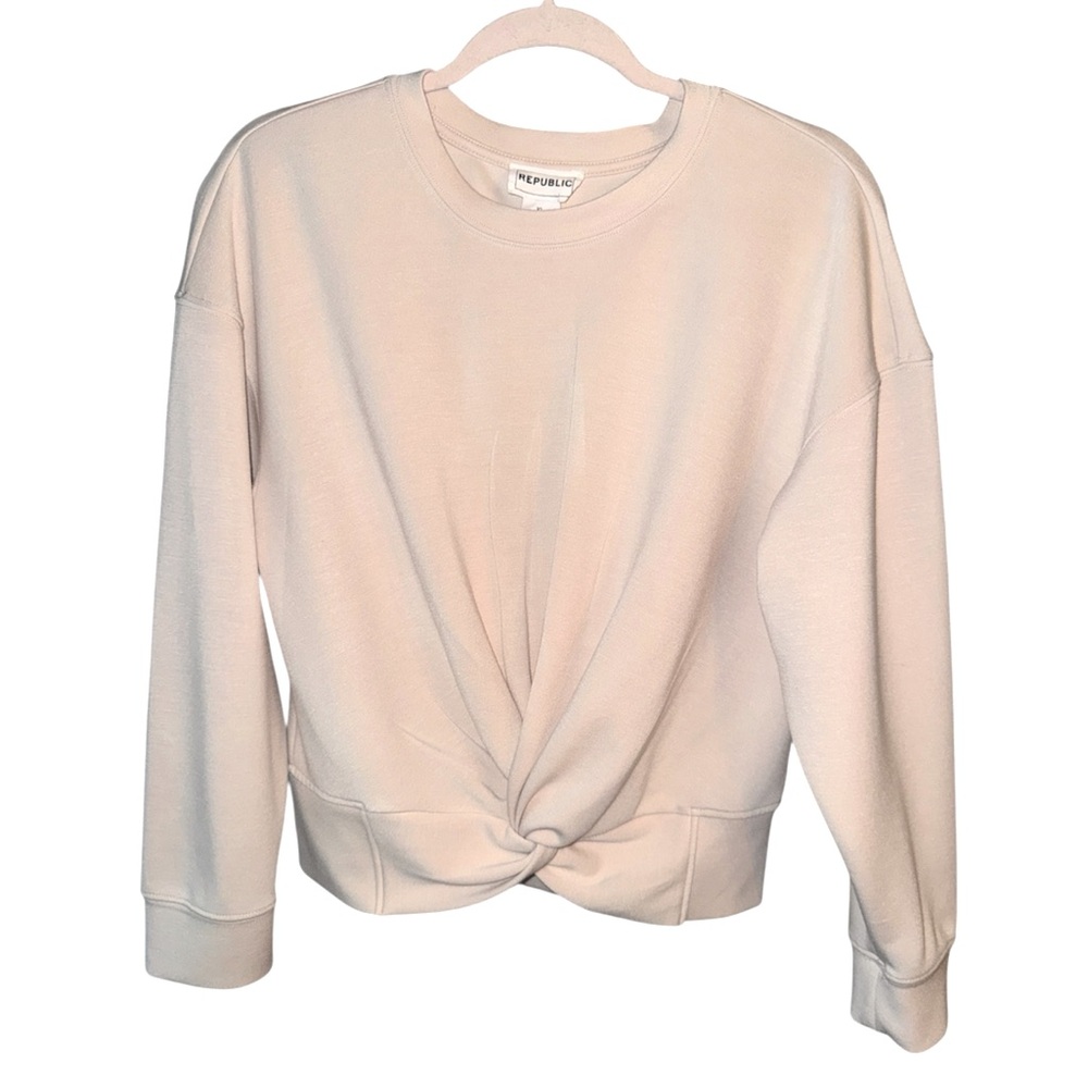 For the republic twist front shirt‎ women's extra large xl tie front knot top